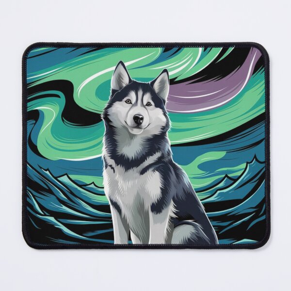 Item preview, Majestic Husky Under Northern Lights - Husky Dog Lover designed and sold by Kashear.