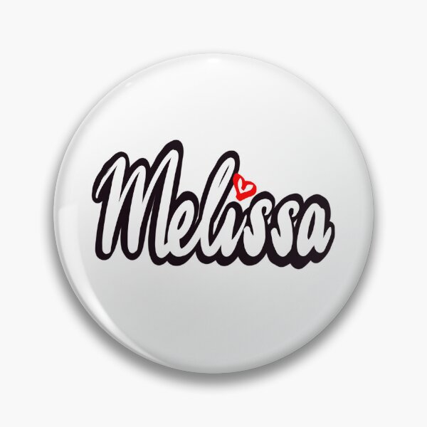 Item preview, Melissa popular girls and women name in cursive white lettering. Personalized personalised customized name Melissa designed and sold by Artonmytee.
