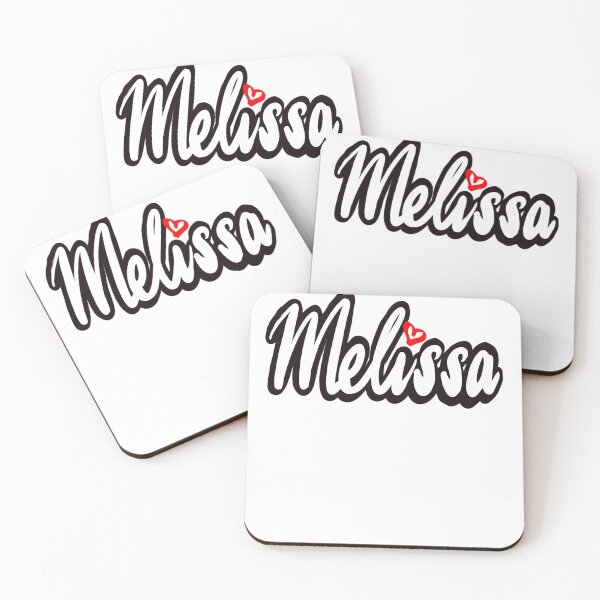 Item preview, Melissa popular girls and women name in cursive white lettering. Personalized personalised customized name Melissa designed and sold by Artonmytee.