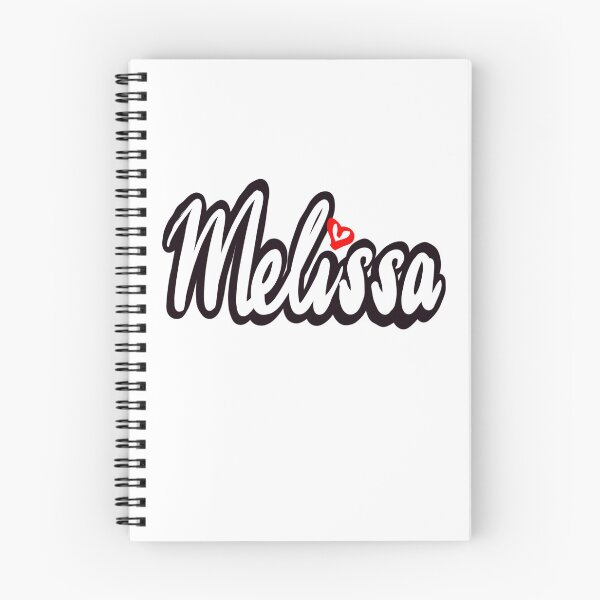 Item preview, Melissa popular girls and women name in cursive white lettering. Personalized personalised customized name Melissa designed and sold by Artonmytee.
