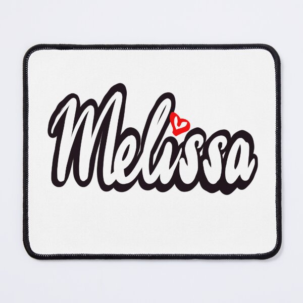 Item preview, Melissa popular girls and women name in cursive white lettering. Personalized personalised customized name Melissa designed and sold by Artonmytee.