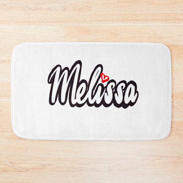 Item preview, Melissa popular girls and women name in cursive white lettering. Personalized personalised customized name Melissa designed and sold by Artonmytee.