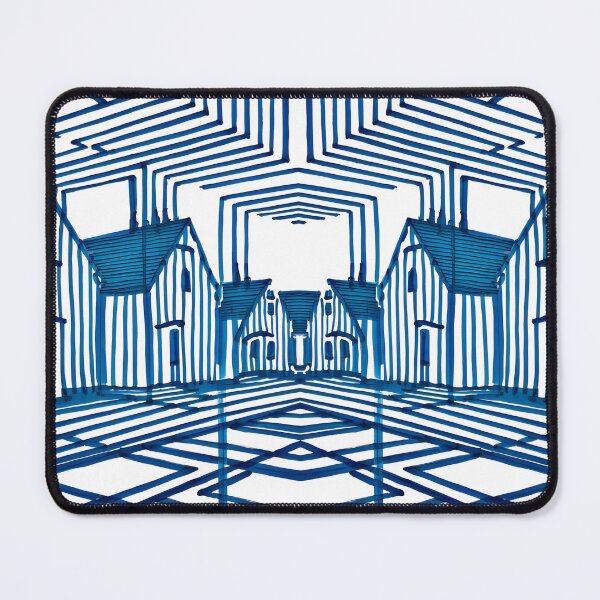 Item preview, Modern Optical Illusion , Study In Blue And White designed and sold by Sizani.