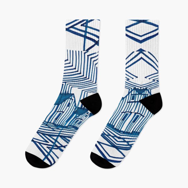 Item preview, Modern Optical Illusion , Study In Blue And White  designed and sold by Sizani.