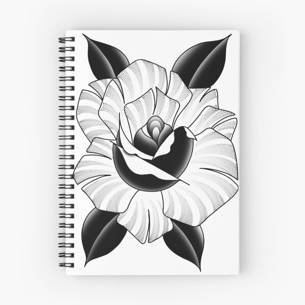 Item preview, Black whip dot work rose designed and sold by Kris Matthews.