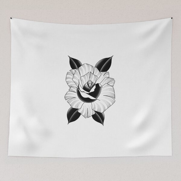 Item preview, Black whip dot work rose designed and sold by Kris Matthews.