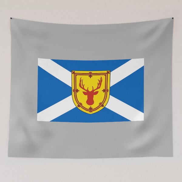 Item preview, Scottish Saltire Flag with Stag Deer Head Shield (Bratach shalainn na h-Alba le sgiath cheann fèidh) designed and sold by JonathanR1994.