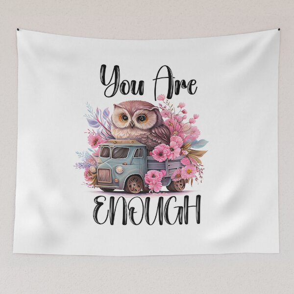 Item preview, You Are Enough (Owl Truck) designed and sold by Shannon Rogers.