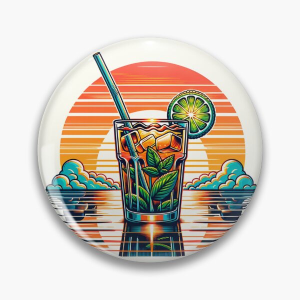Item preview, Sunset Mojito: A Refreshing Taste of Twilight designed and sold by 0penvimark.