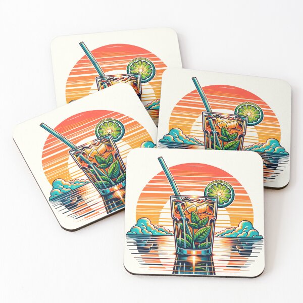 Item preview, Sunset Mojito: A Refreshing Taste of Twilight designed and sold by 0penvimark.
