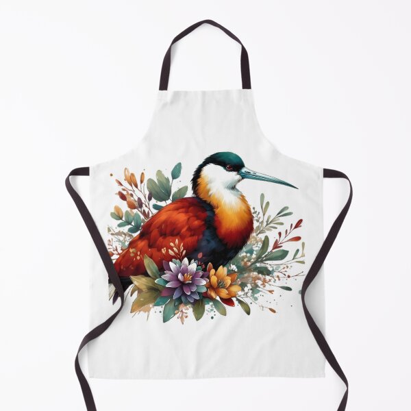 Item preview, A beautiful colorful African jacana with various leaves and flowers designed and sold by Marcoshop10.