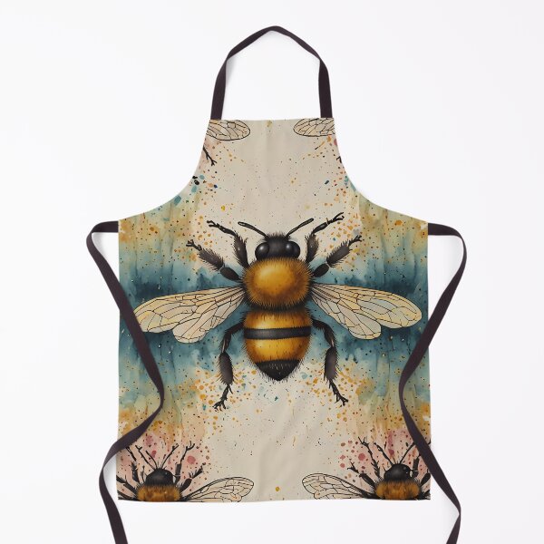 Item preview, Vibrant Bee Watercolour Pattern designed and sold by FocusedArt.