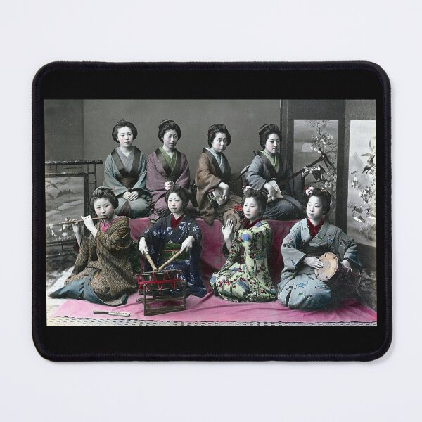 Item preview, Japanese Women Musical Instruments 19th Century, Kusakabe Kimbei designed and sold by RocketshipRetro.
