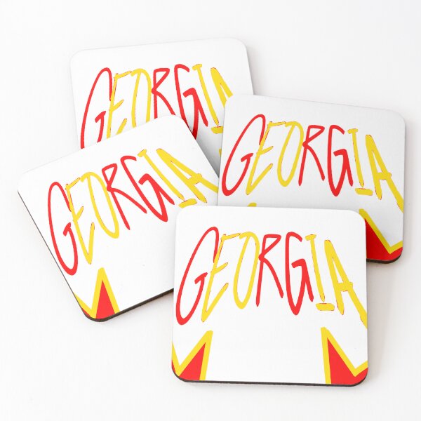 Item preview, Georgia text distorted in red and yellow colours designed and sold by theodorafou.