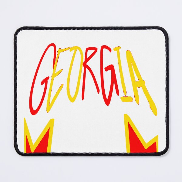 Item preview, Georgia text distorted in red and yellow colours designed and sold by theodorafou.