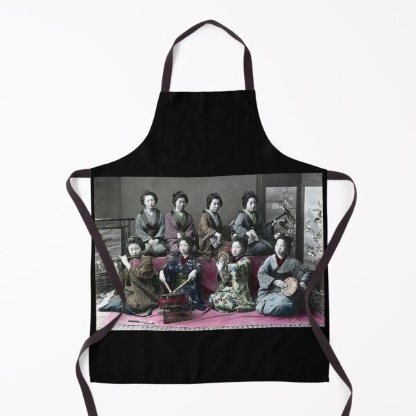 Item preview, Japanese Women Musical Instruments 19th Century, Kusakabe Kimbei designed and sold by RocketshipRetro.
