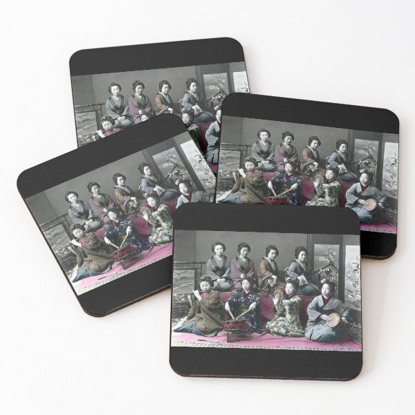 Item preview, Japanese Women Musical Instruments 19th Century, Kusakabe Kimbei designed and sold by RocketshipRetro.