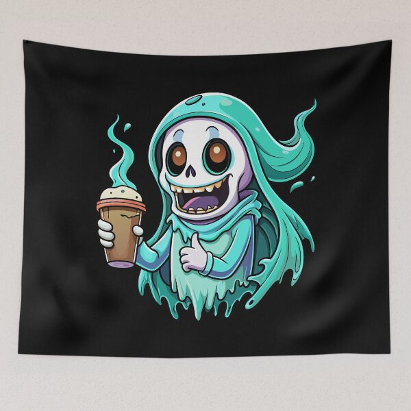 Item preview, ghost with coffee designed and sold by jkrphoto.