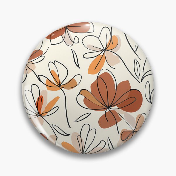Item preview, Autumn Line Art Flowers  designed and sold by NesaArtSpace.