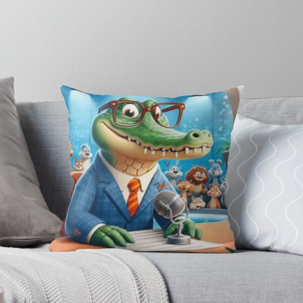 Item preview, Crocodile the TV news presenter designed and sold by BonoloStore.