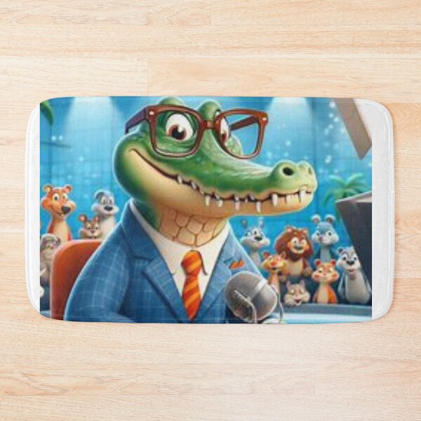 Item preview, Crocodile the TV news presenter designed and sold by BonoloStore.
