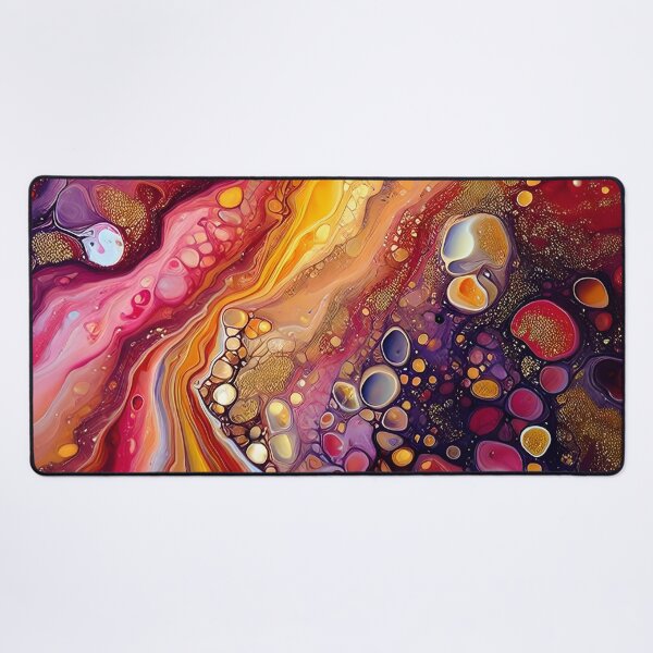 Item preview, Sunset Colors Paint Pour designed and sold by Debbie Schulte.