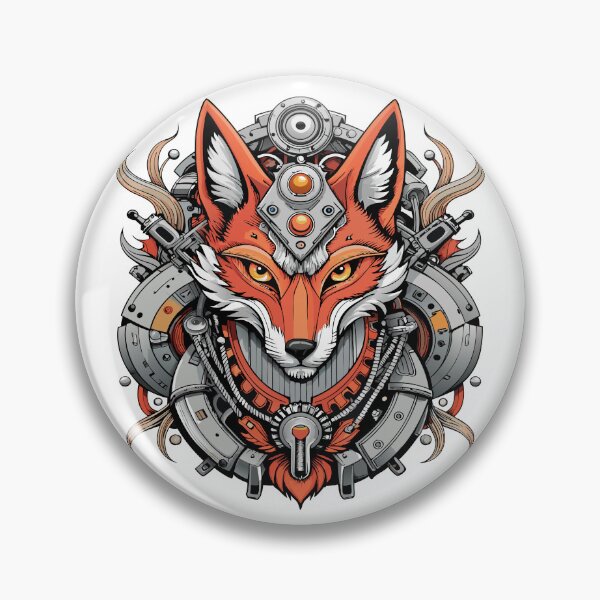 Item preview, Cybernetic Fox Portrait Mechanical Design Illustration Detailed Artwork Futuristic Concept  designed and sold by Rostislav Bouda.