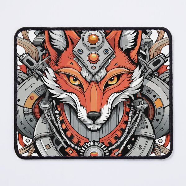 Item preview, Cybernetic Fox Portrait Mechanical Design Illustration Detailed Artwork Futuristic Concept  designed and sold by Rostislav Bouda.