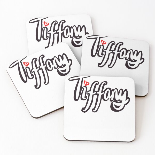 Item preview, Tiffany popular girls and women name in cursive white lettering. Personalized personalised customized name Tiffany designed and sold by Artonmytee.