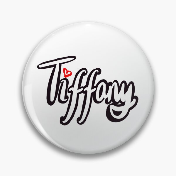 Item preview, Tiffany popular girls and women name in cursive white lettering. Personalized personalised customized name Tiffany designed and sold by Artonmytee.