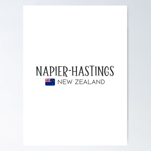 Item preview, Napier-Hastings - New Zealand  designed and sold by StudioRedKoala.