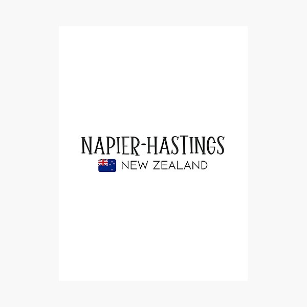 Item preview, Napier-Hastings - New Zealand  designed and sold by StudioRedKoala.