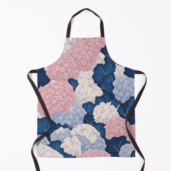 Item preview, Beautiful Hydrangea Pattern in pastel colors all over print designed and sold by patterncrow.
