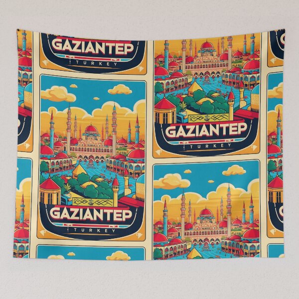 Item preview, Gaziantep Turkey Vintage Travel Tourism  designed and sold by TravelersGems.