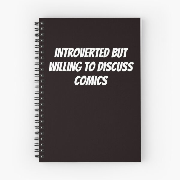 Item preview,  introverted but willing to discuss comics designed and sold by ladylalitafanta.