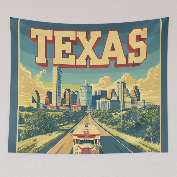 Item preview, Texas City Poster designed and sold by nomiraclehere.