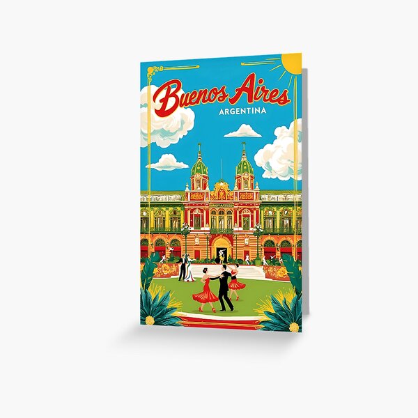 Item preview, Buenos Aires Argentina Vintage Travel Tourism  designed and sold by TravelersGems.