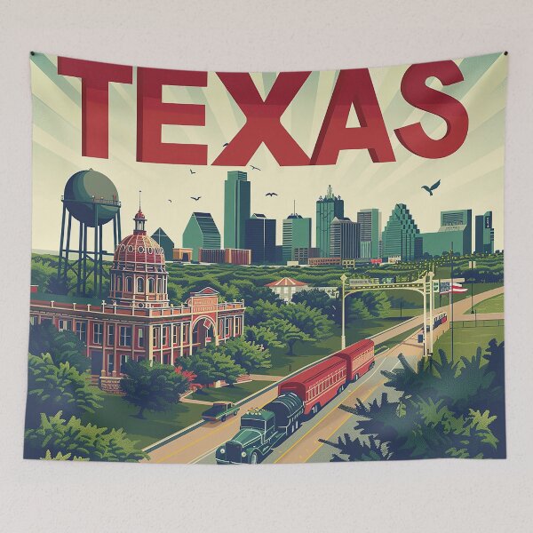 Item preview, Texas City Art designed and sold by nomiraclehere.