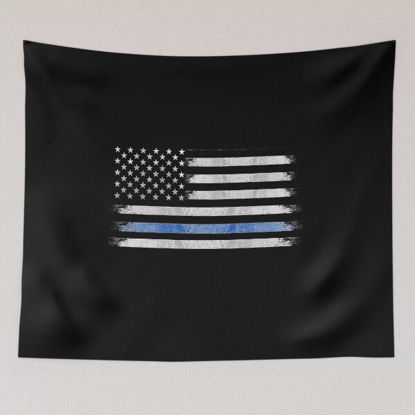 Item preview, Thin Blue Line Law Enforcement Police Support designed and sold by Greenbaby.