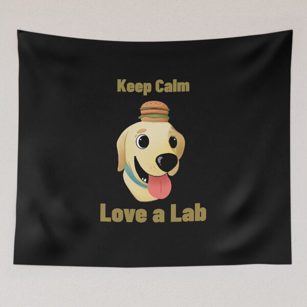 Item preview, Keep Calm Love a Lab Labby Yellow Lab designed and sold by SvenJ94.