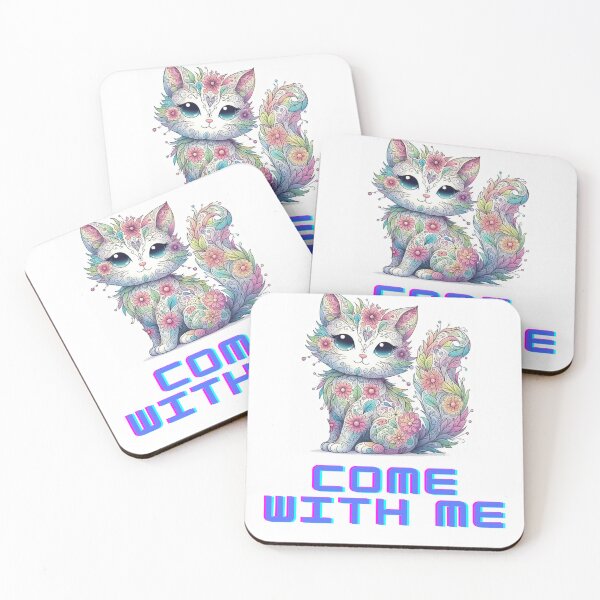 Item preview, Cozy Cat Quotes Clipart: Come With Me designed and sold by santyj.