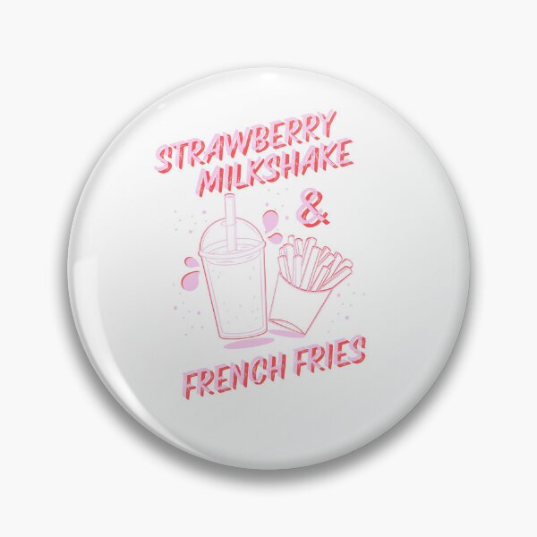 Item preview, Fun comic milkshake and fries slogan design designed and sold by Amelia Harriet.