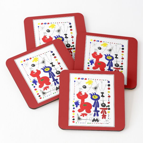 Item preview, : PERSONNAGE ET OISEAUX: Vintage  Galarie Maeght  Advertising Print by Joan Miro designed and sold by posterbobs.