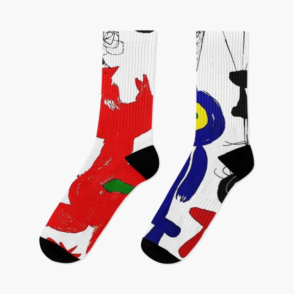 Item preview, : PERSONNAGE ET OISEAUX: Vintage  Galarie Maeght  Advertising Print by Joan Miro designed and sold by posterbobs.