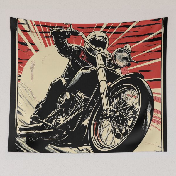 Item preview, Motorcycle  Ride into the Sunset designed and sold by SmallOwlDesign.