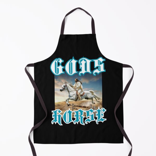 Item preview, Gods Horse jump say Jesus on horseback christian gothic crazy gifts designed and sold by thankful-loco.