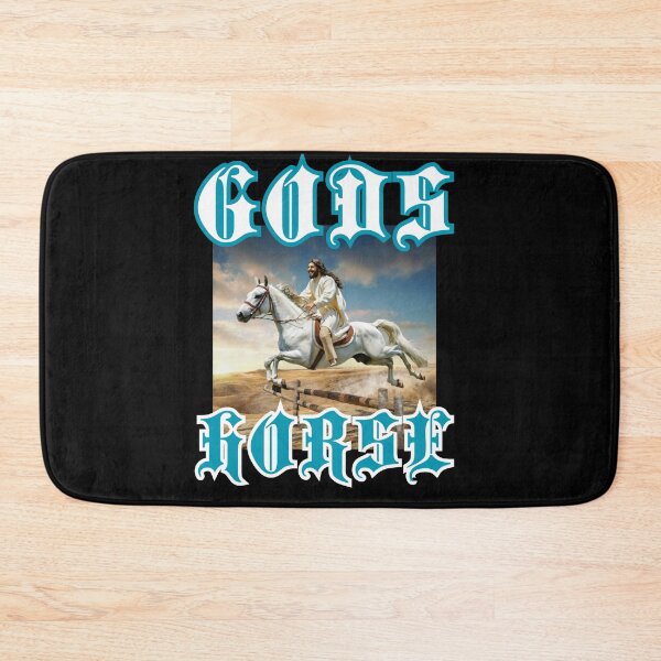 Item preview, Gods Horse jump say Jesus on horseback christian gothic crazy gifts designed and sold by thankful-loco.