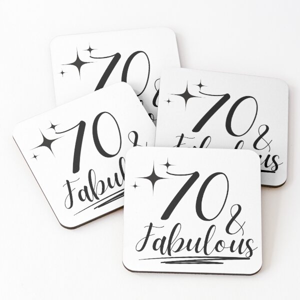 Item preview, 70 and Fabulous - Happy 70th Birthday Design designed and sold by highflycrafts.
