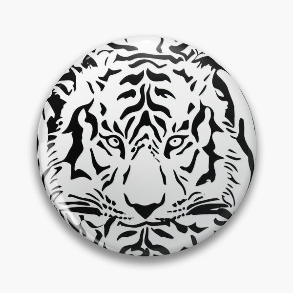 Item preview, Tiger black white pattern seamless designed and sold by GabbyKI261.