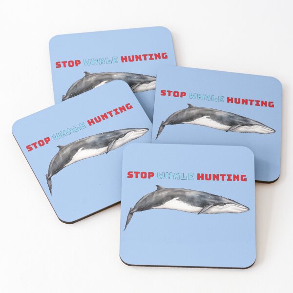 Item preview, Stop whale hunting.Common whale (Balaenoptera physalus) fin whale, designed and sold by ElenaHrubes.